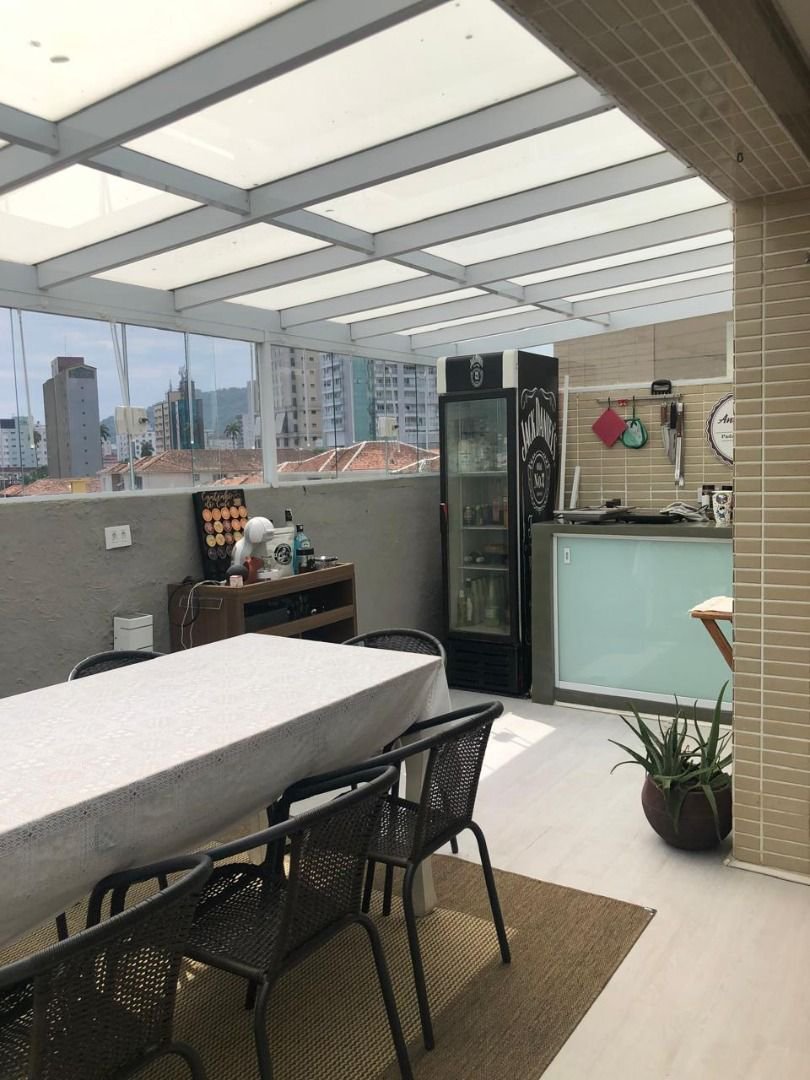 Apartamento Garden com 2 dormitórios à venda, 104 m² por R$ 1.050.000,00 - Gonzaga - Santos/SP
