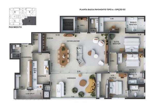 Apartamento 230m² 3