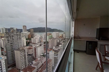 Apartamento Residencial para locação, Boqueirão, Santos - AP0256.