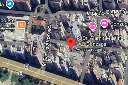 Apartamento com 1 dormitório à venda, 60 m² por R$ 490.000,00 - Gonzaga - Santos/SP