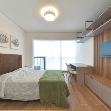 Apartamento à venda ou para alugar com 1 quarto em Santo Amaro, São Paulo, SP
