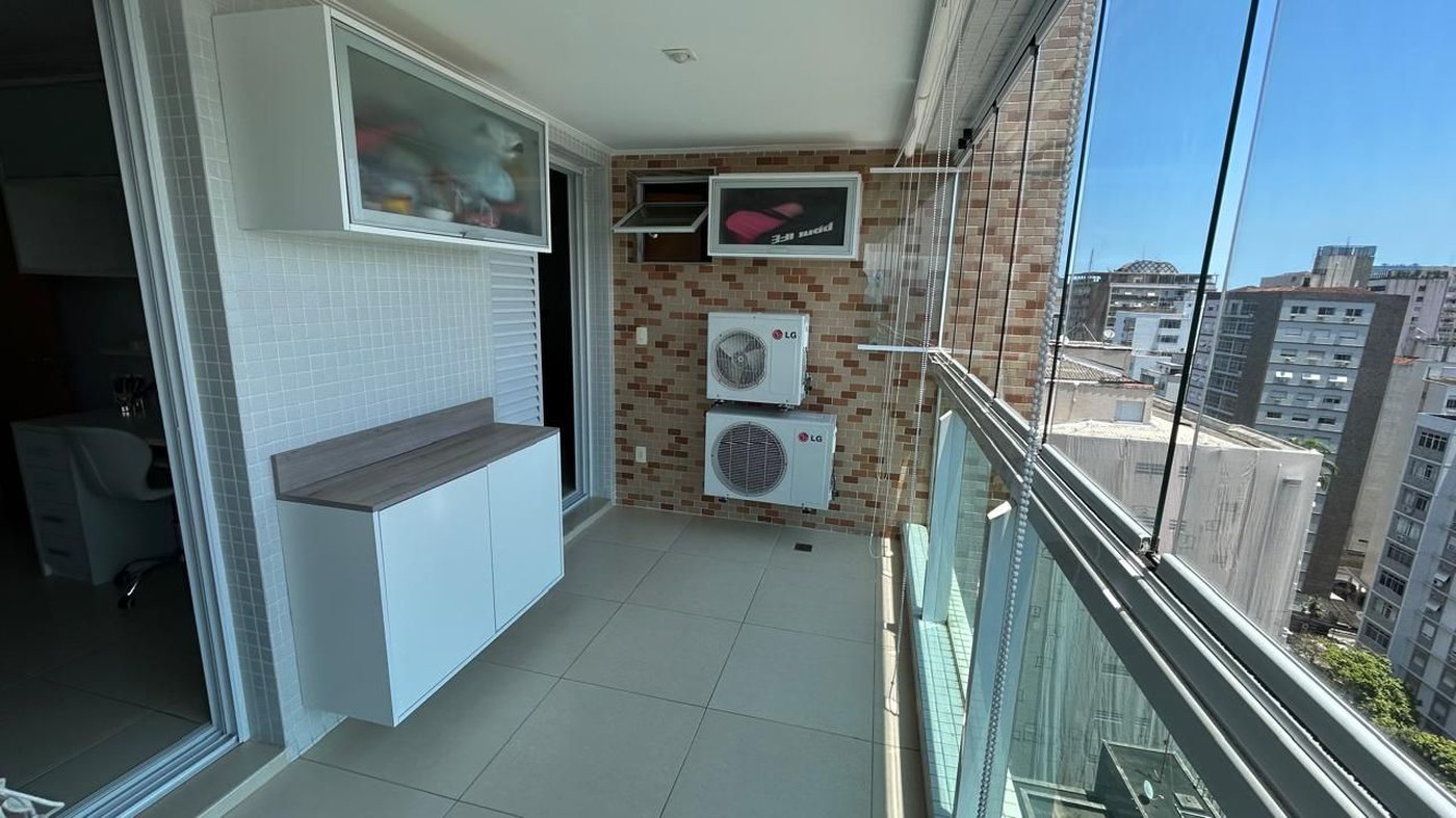 Apartamento com 3 dormitórios à venda, 126 m² por R$ 1.590.000,00 - Boqueirão - Santos/SP