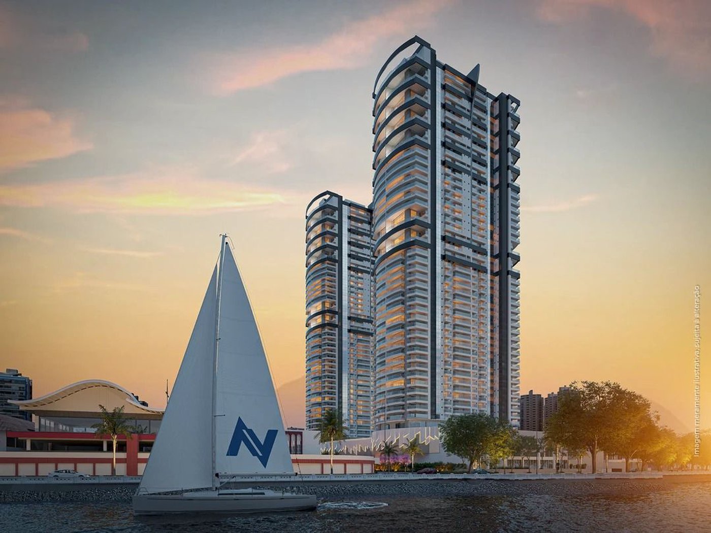 Apartamento com 4 dormitórios à venda, 295 m² por R$ 6.200.000,00 - Ponta da Praia - Santos/SP