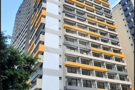 Apartamento à venda na Bela Vista de 24m2 com 1 dormitórios e sem vagas.Estuda Permuta.