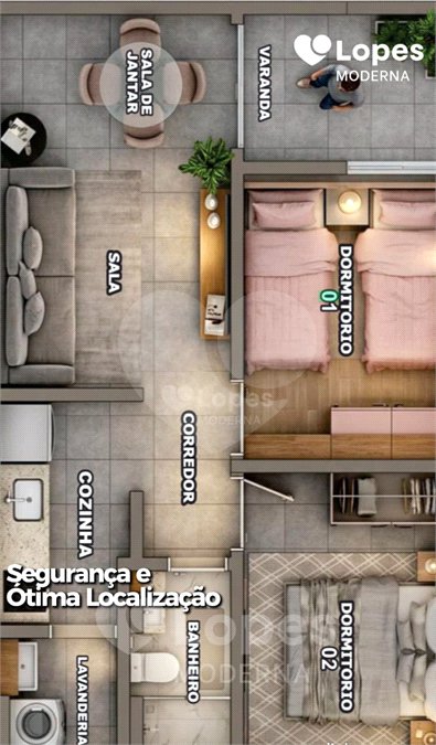 Casa à venda com 2 quartos no condomínio Residencial Unique, Ponta Porã - MS
