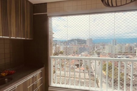 Apartamento com 3 dormitórios à venda, 92 m² por R$ 899.000,00 - Encruzilhada - Santos/SP