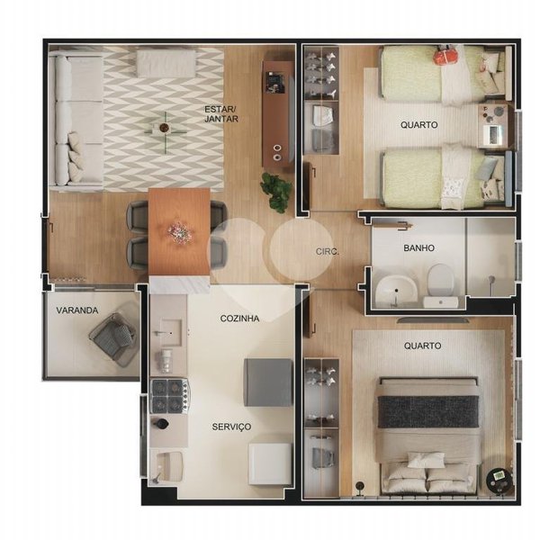 Apartamento 42m² 1