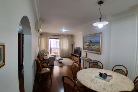 Apartamento com 3 dormitórios para alugar, 135 m² por R$ 6.500,00/mês - Pompéia - Santos/SP