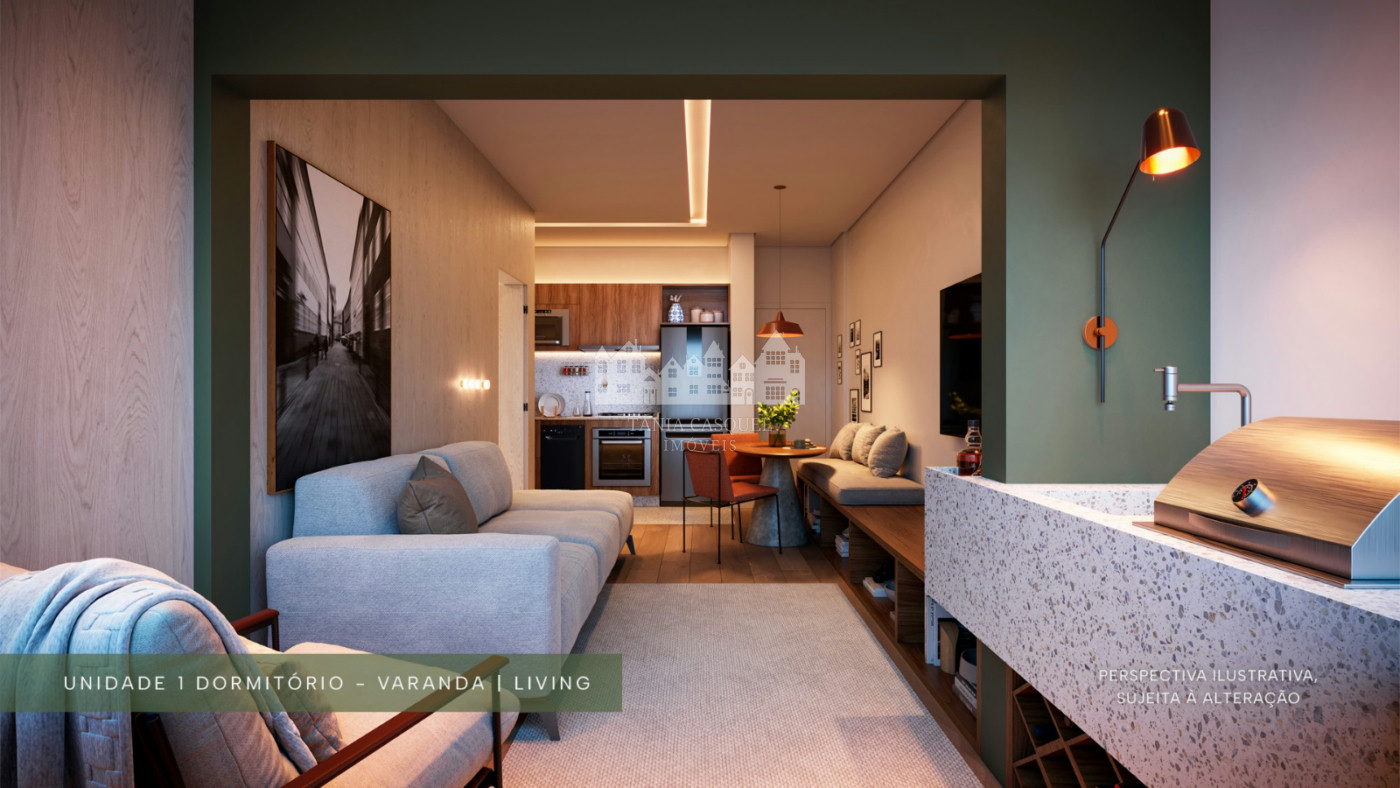 Apartamento 1 Dormitório com Suíte – 49 m² – Projeto Flora, Atibaia