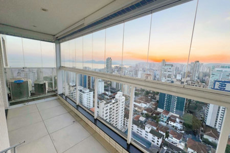 Apartamento para alugar, 54 m² por R$ 6.000,02/mês - Embaré - Santos/SP