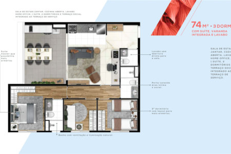 Apartamento à venda com 3 quartos, sendo 1 suíte, em Barra Funda, São Paulo, SP