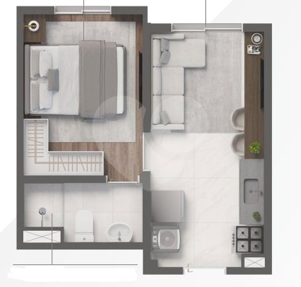 Apartamento 25m² 1
