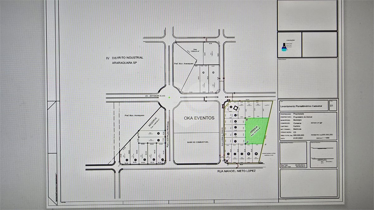 Área de Terra à venda no Centro Empresarial e Industrial Omar Maksoud, Araraquara, SP