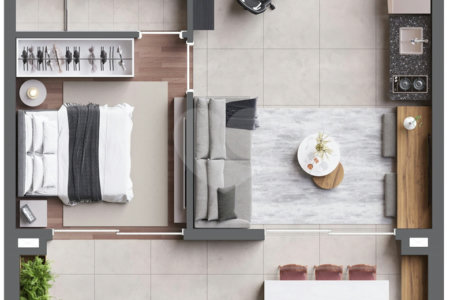 VILA CLEMENTINO - APARTAMENTO DE 1 DORMITÓRIO DE 46,12M² COM VAGA - ANDAR ALTO - VISTA LIVRE