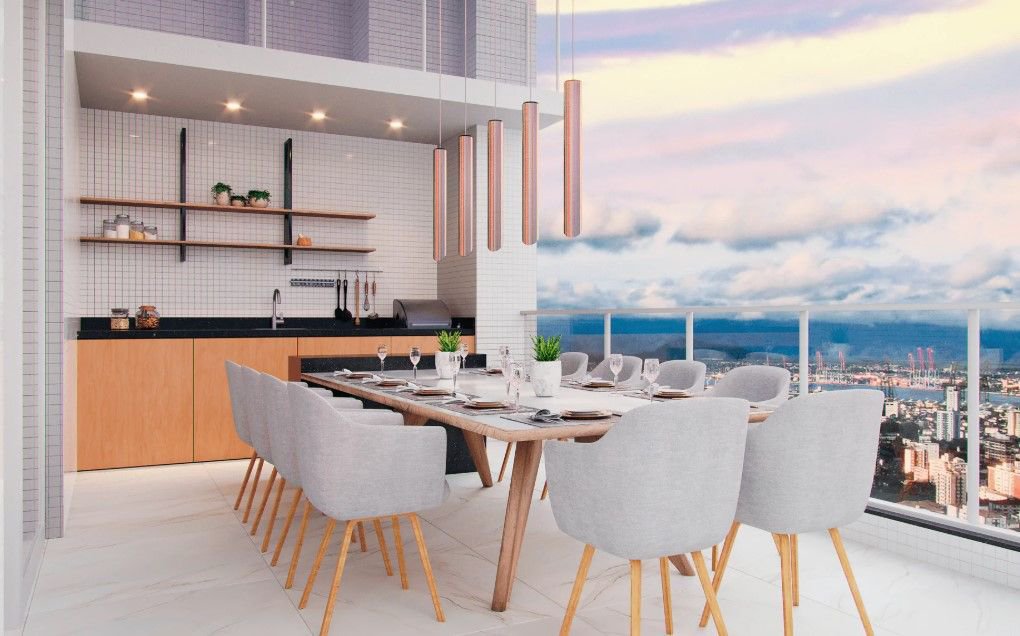 Apartamento Duplex com 4 dormitórios à venda, 500 m² por R$ 8.425.400,00 - Ponta da Praia - Santos/SP