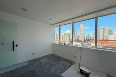 Sala comercial para locação, 127 m² - Gonzaga - Santos/SP