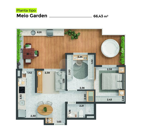 Apartamento 66m² 4