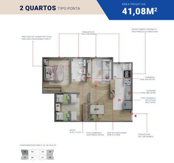 Apartamento 41m² 1