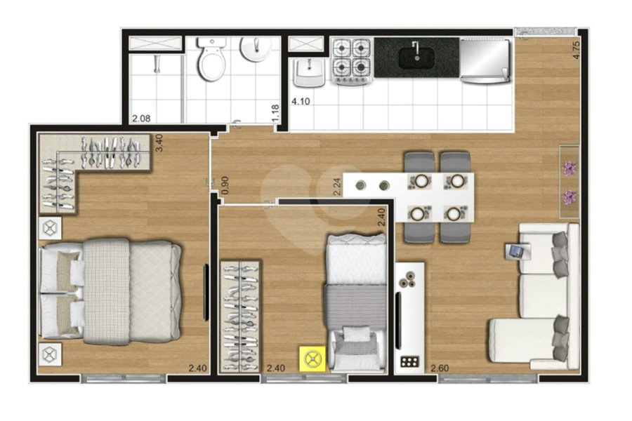 Apartamento à venda com 2 quartos em Perus, São Paulo, SP
