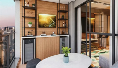 Apartamento à venda com 1 suíte em Santo Amaro, São Paulo, SP
