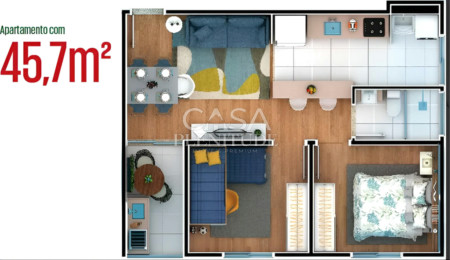 Apartamento para alugar com 2 quartos em Jardim Ipê, Sorocaba, SP