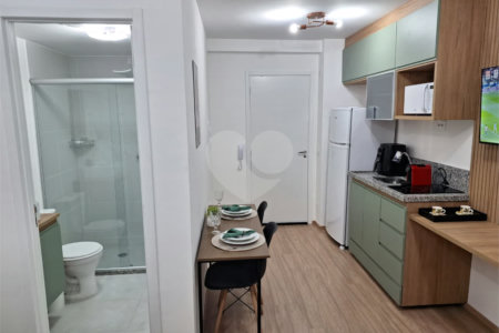 Apartamento à venda ou para alugar com 1 quarto em Alto da Boa Vista, São Paulo, SP