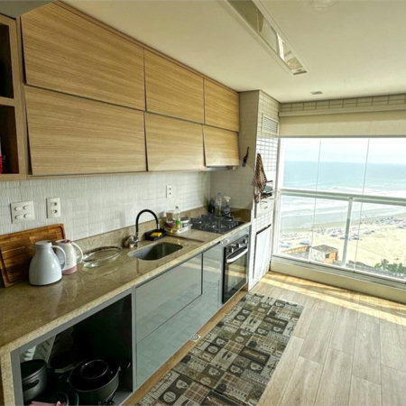 Apartamento à venda com 2 quartos, sendo 1 suíte,  em Boqueirão, Praia Grande, SP