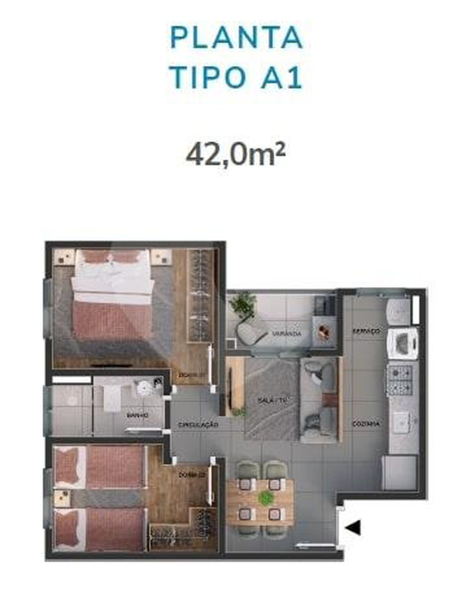 Apartamento 42m²