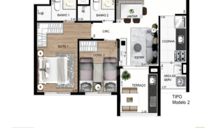 Apartamento à venda com 2 quartos, sendo 1 suíte,  em Santana, São Paulo, SP