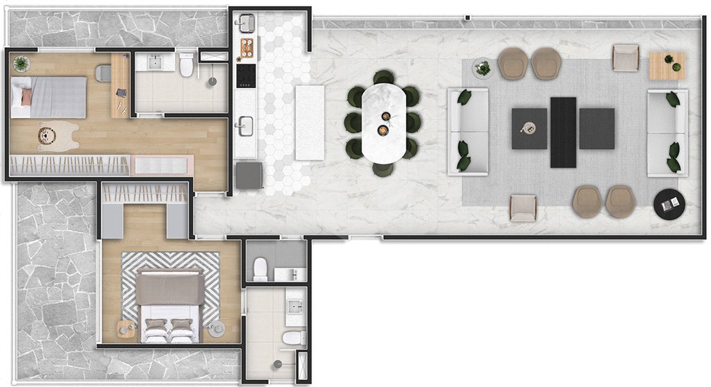 Apartamento à venda com 2 suítes em Moema, São Paulo, SP