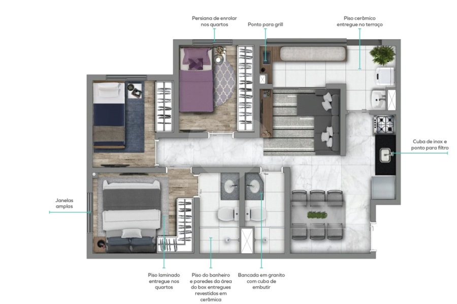 Apartamento à venda com 3 quartos, sendo 1 suíte, em Santana, São Paulo, SP