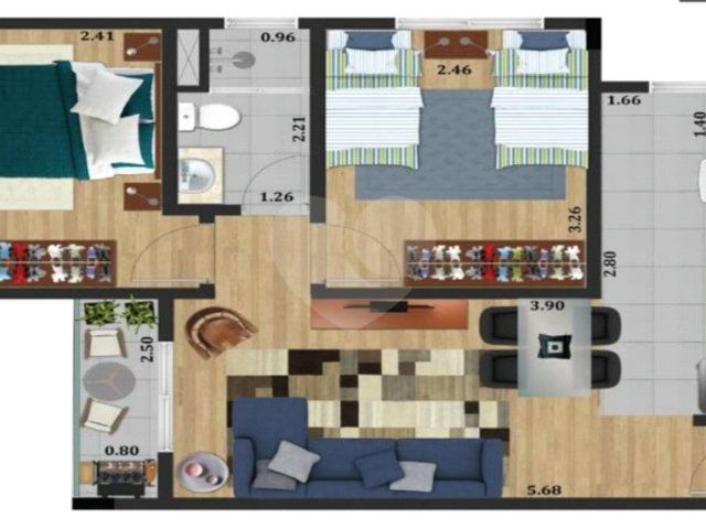 Apartamento à venda com 2 quartos em Jardim Aida, Guarulhos, SP