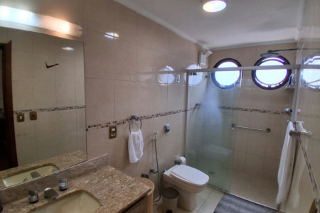 Apartamento com 3 dormitórios para alugar, 135 m² por R$ 6.500,00/mês - Pompéia - Santos/SP