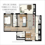 Apartamento à venda com 2 quartos, sendo 1 suíte,  em Campo Grande, São Paulo, SP