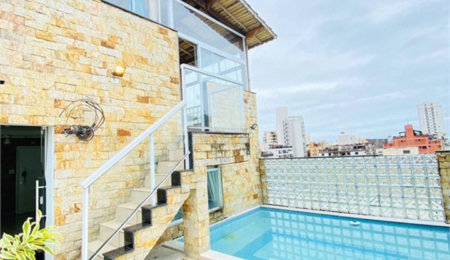 Cobertura com 4 dormitórios à venda, 279 m² por R$ 870.000,00 - Jardim Ana Maria - Guarujá/SP