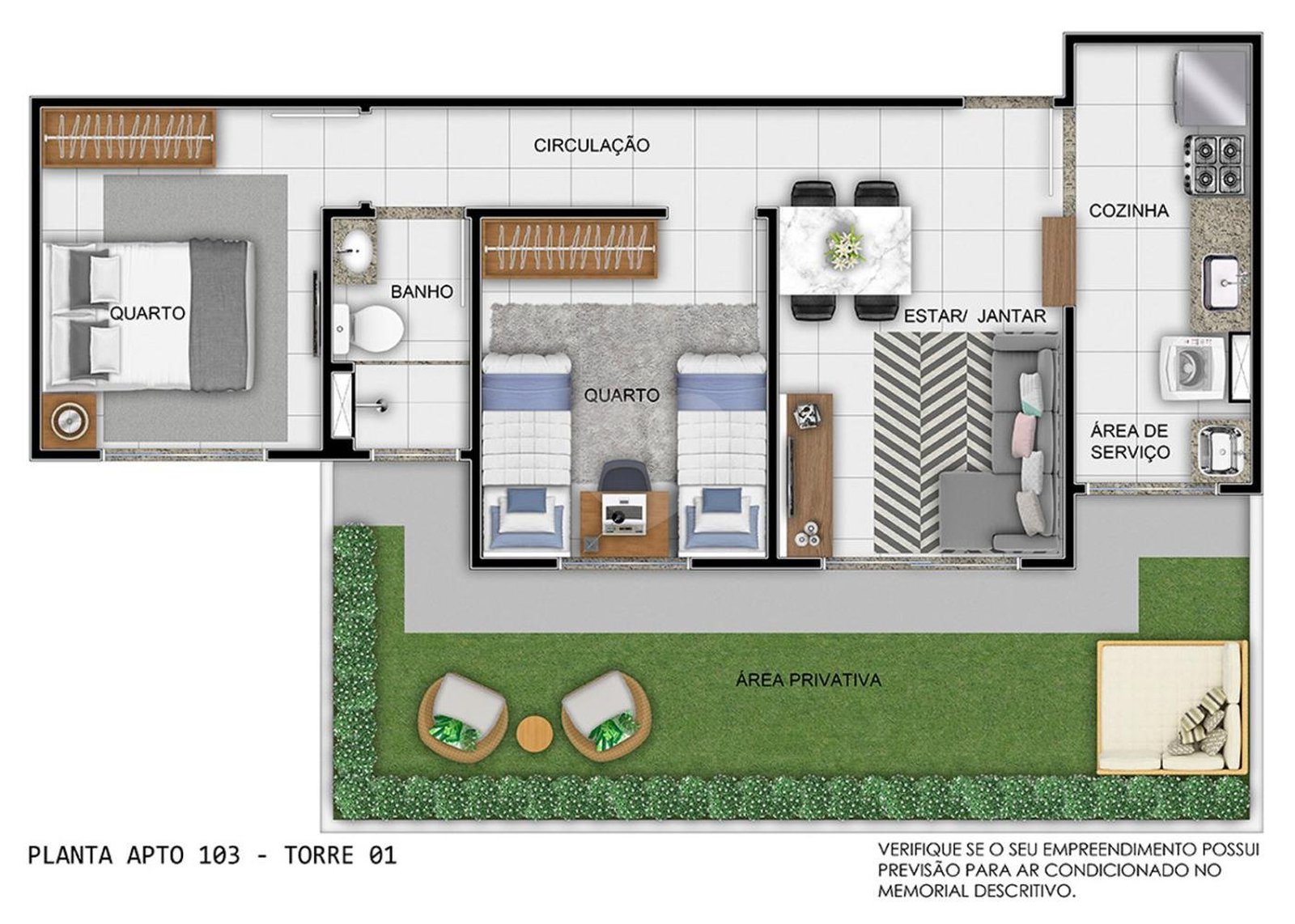 Apartamento 62m²