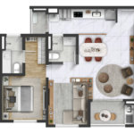 Apartamento à venda com 2 quartos, sendo 1 suíte, em Vila Espírito Santo, Sorocaba, SP