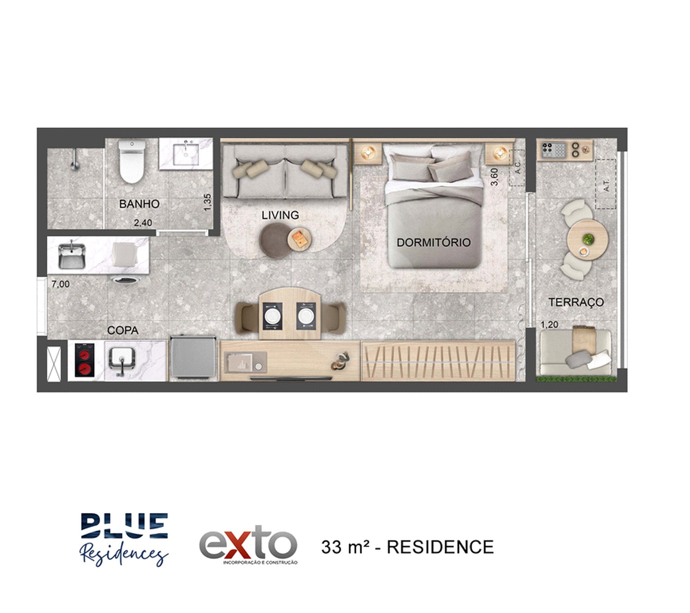 Apartamento à venda com 1 suíte em Vila Sônia, São Paulo, SP