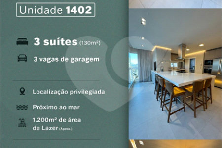 Apartamento à venda com 3 suítes em Balneário Perequê, Porto Belo, SC