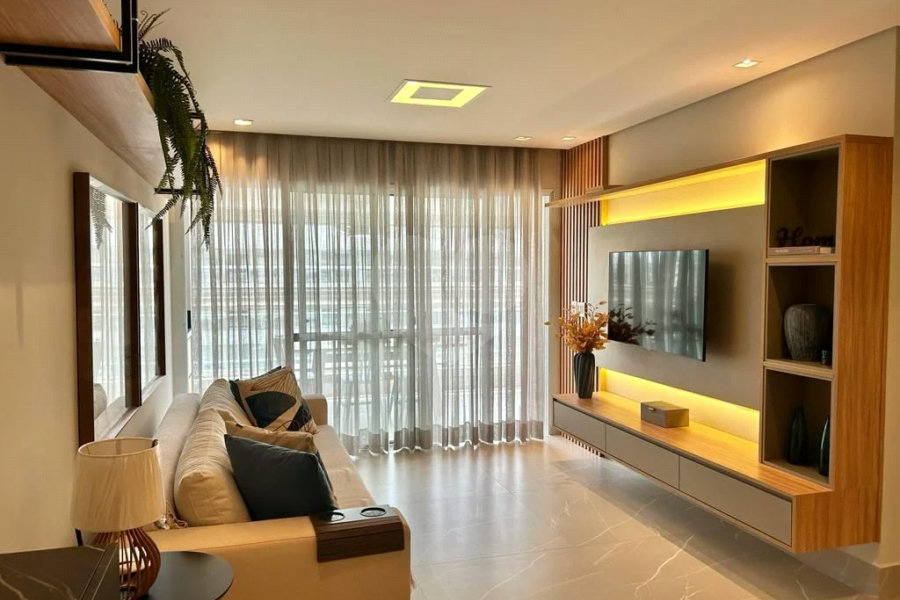 Apartamento à venda com 3 quartos, sendo 2 suítes,  em Riviera de São Lourenço, Bertioga, SP