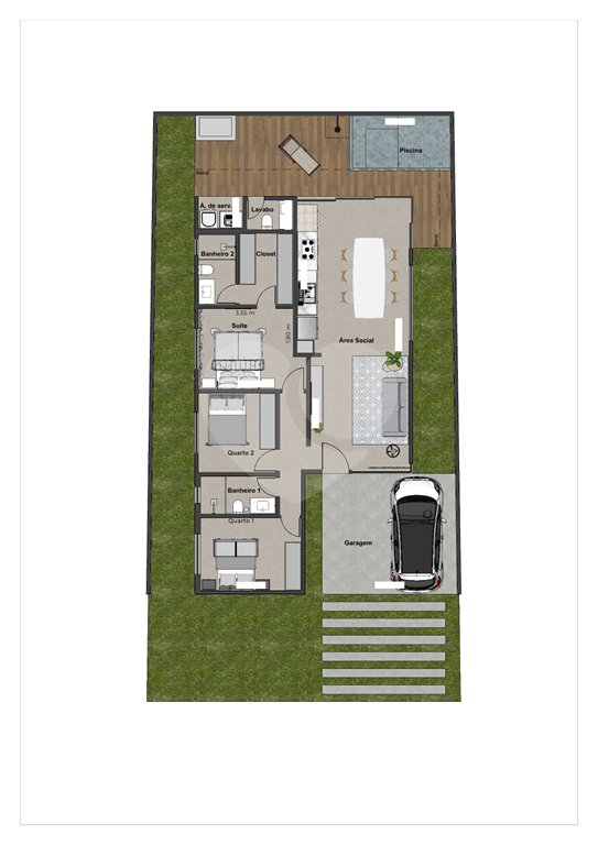 Casa à venda com 3 suítes no condomínio Brisas Condominío Horizontal, Cuiabá - MT