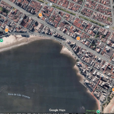 Terreno para alugar, 860 m² - Itararé - São Vicente/SP