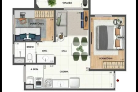 Apartamento à venda com 2 quartos em Santo Cristo, Rio de Janeiro, RJ
