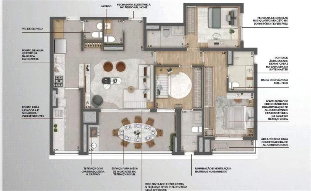Apartamento à venda com 3 suítes em Vila Pirajussara, São Paulo, SP