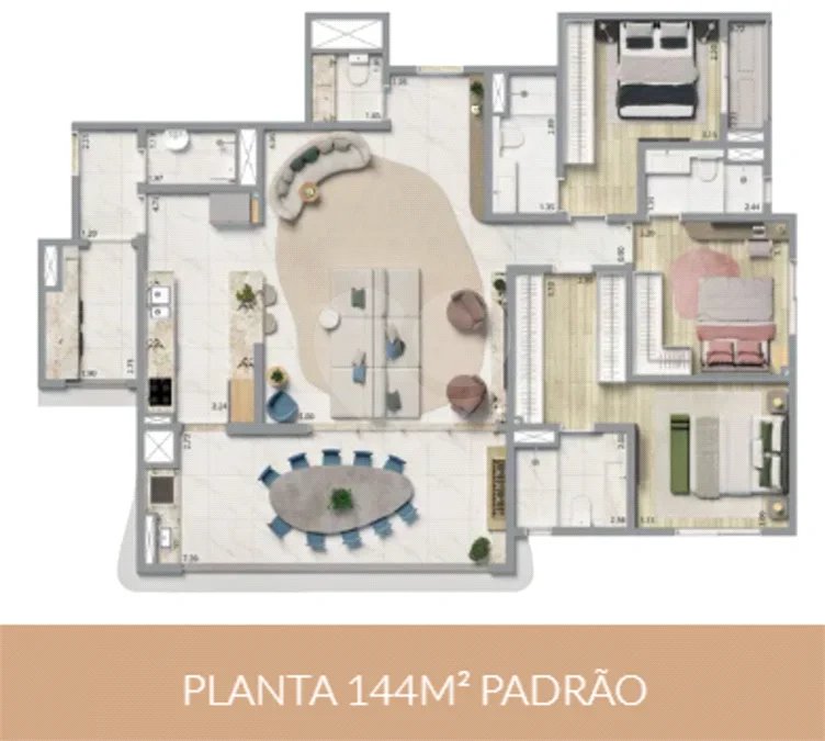 Home Boutique Anália Franco | 144 m², 3 dormitórios e 2 vagas