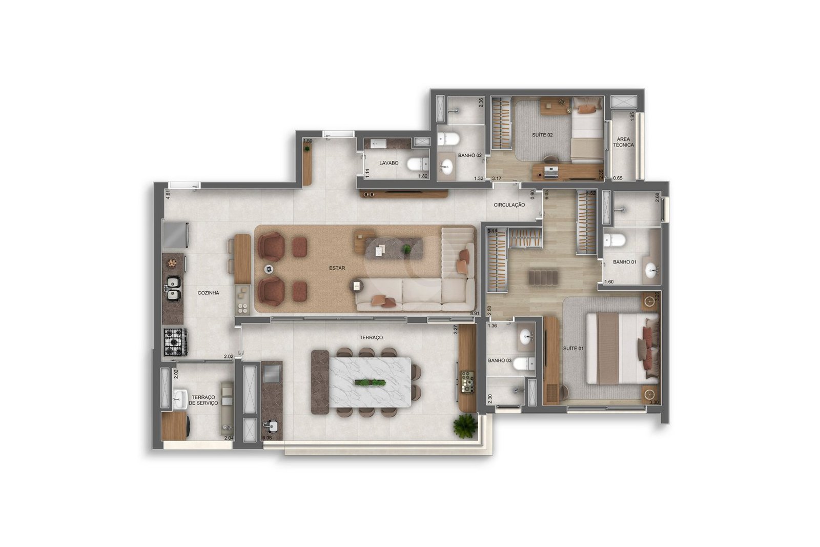 Apartamento 120m²
