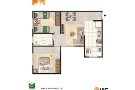 Apartamento à venda com 2 quartos em Jardim Guarujá, Sorocaba, SP