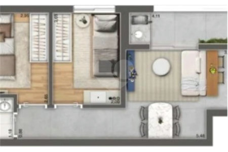 Apartamento à venda com 2 quartos em Vila Paulicéia, São Paulo, SP