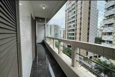 Apartamento para alugar, 110 m² por R$ 5.000,02 - Boqueirão - Santos/SP