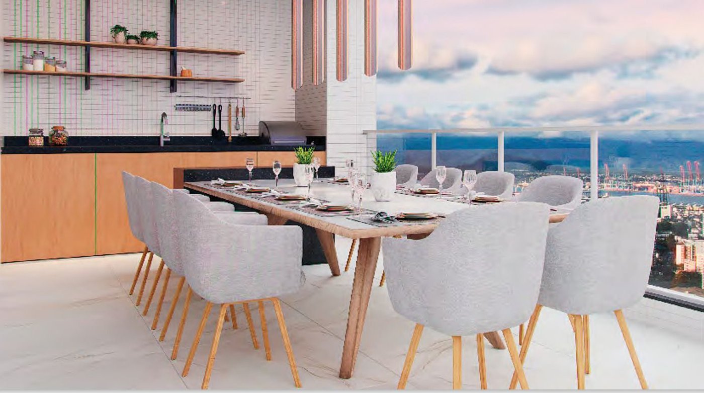 Vende-se lançamento alto padrão/Ponta da Praia com 4 dorm /suíte/wc social e de serviço/4 vagas